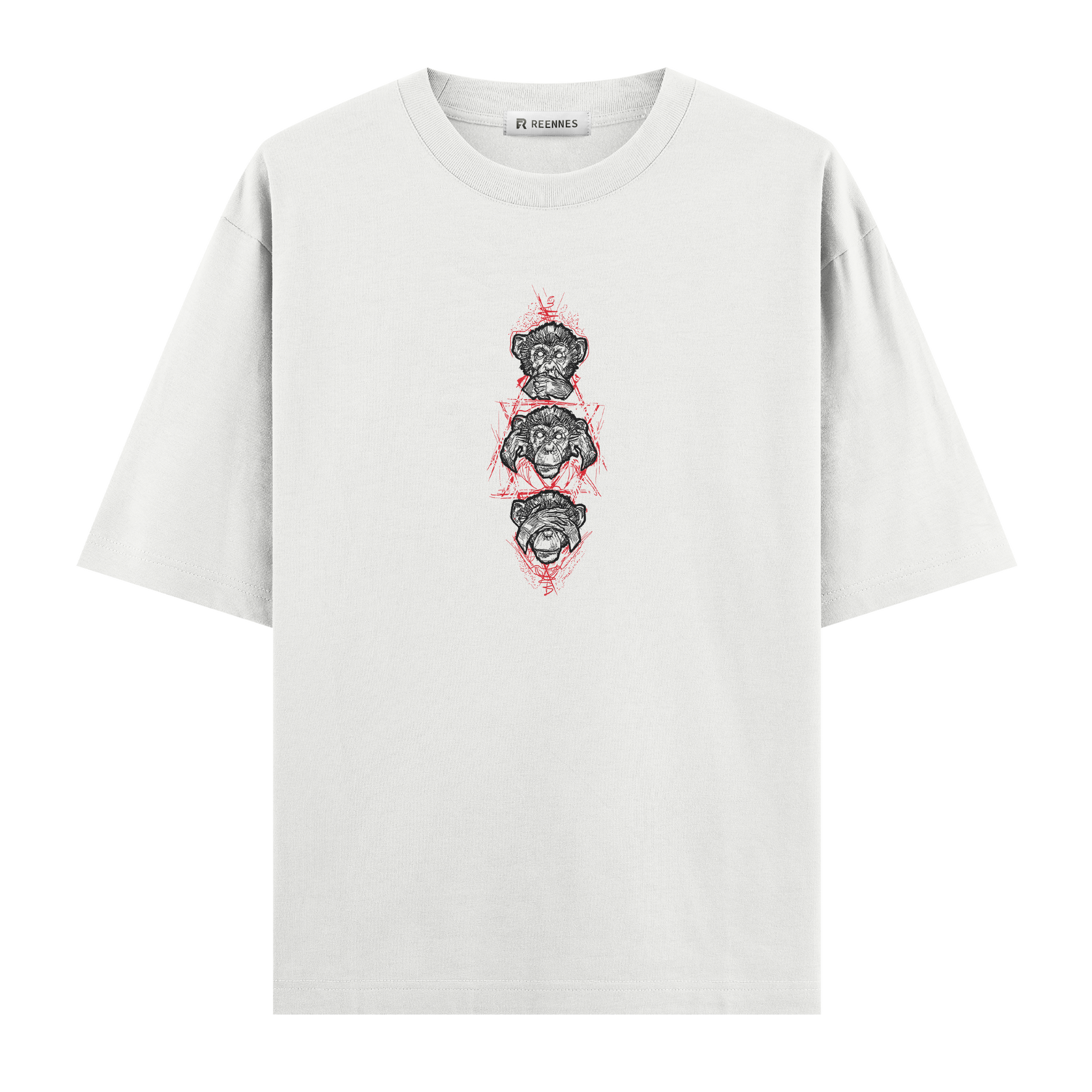 Three Monkeys  - Oversize T-shirt