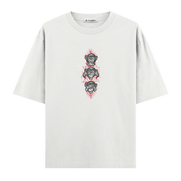 Three Monkeys  - Oversize T-shirt