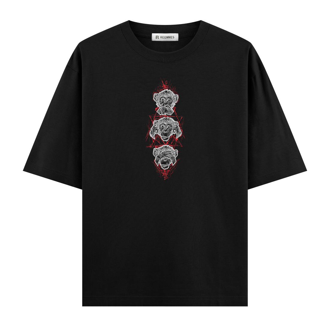 Three Monkeys  - Oversize T-shirt