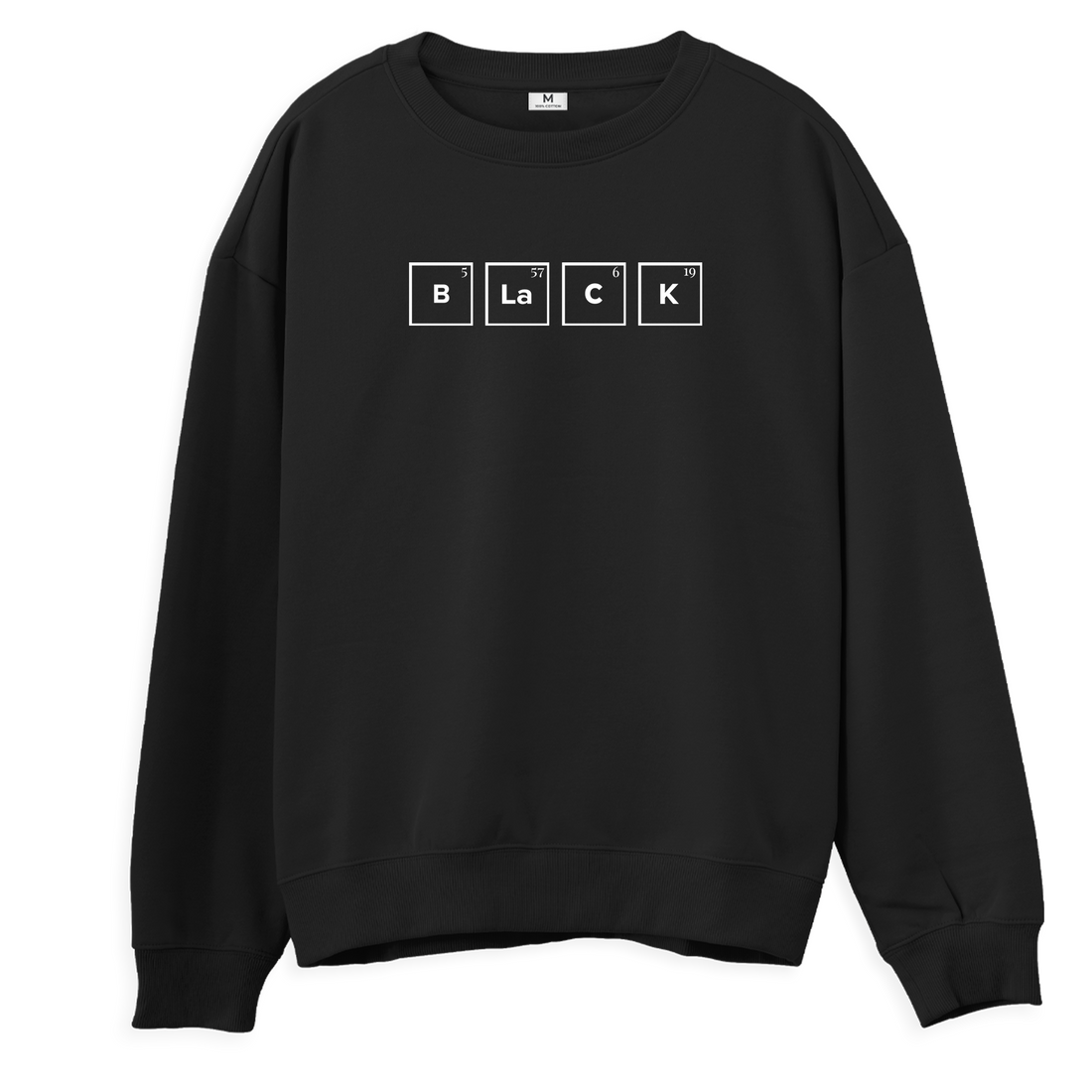 Black  - Regular Sweatshirt